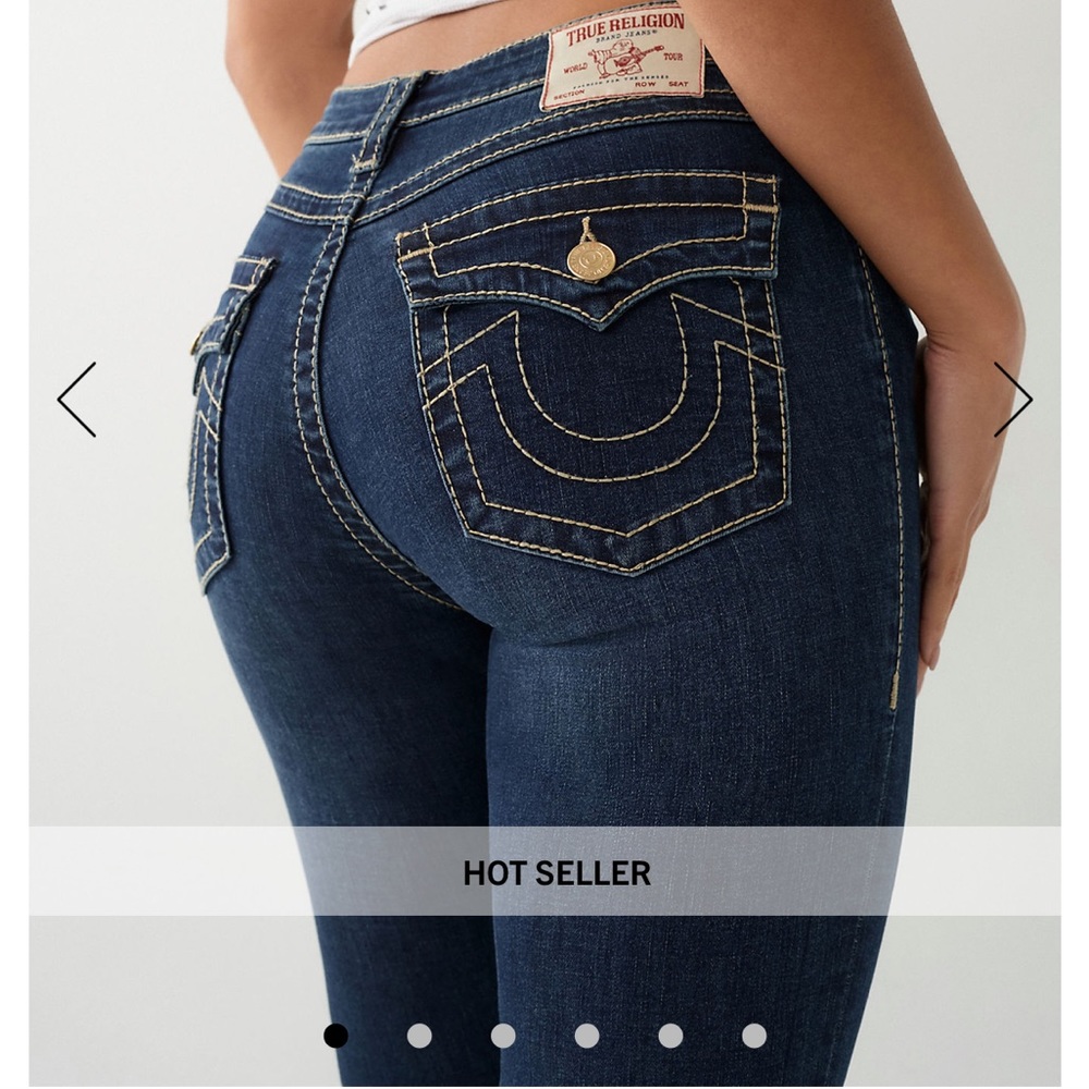 Women’s True Religion Halle High Rise Super Skinny Jeans